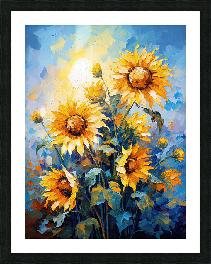 Sunflower Serenade: Sunlit Symphony Picture Frame print