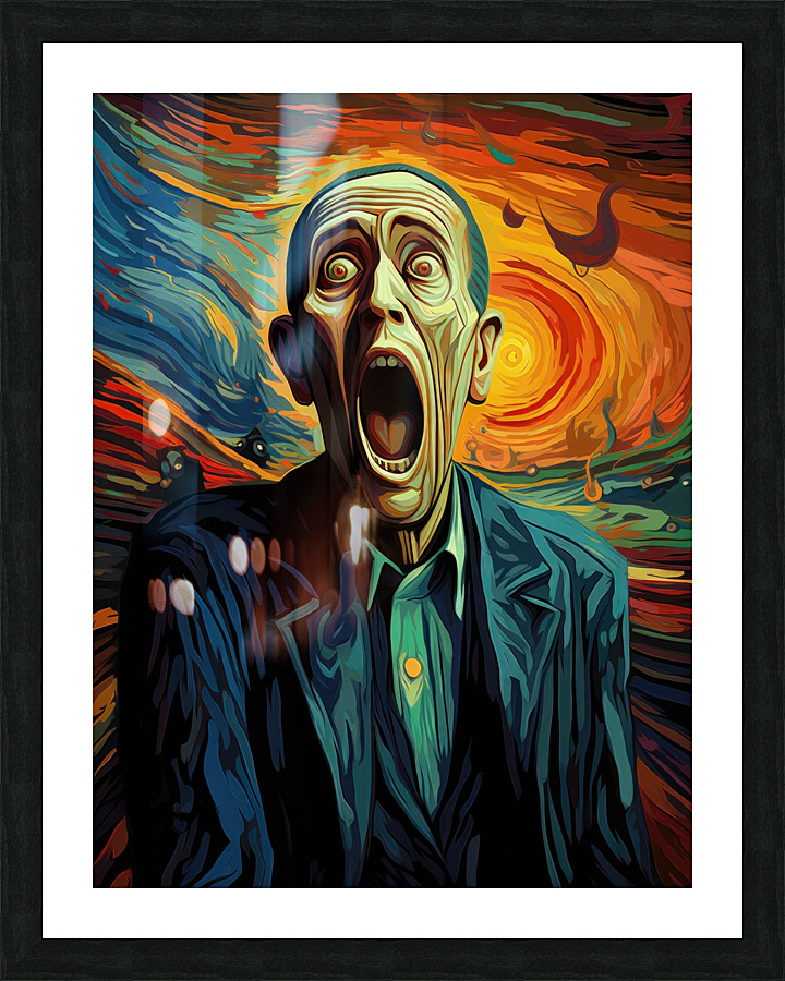 Melancholic Meltdown: Minds Turmoil Picture Frame print