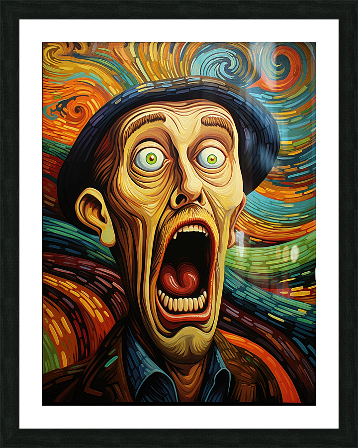 Silent Shriek: Minds Turmoil Picture Frame print