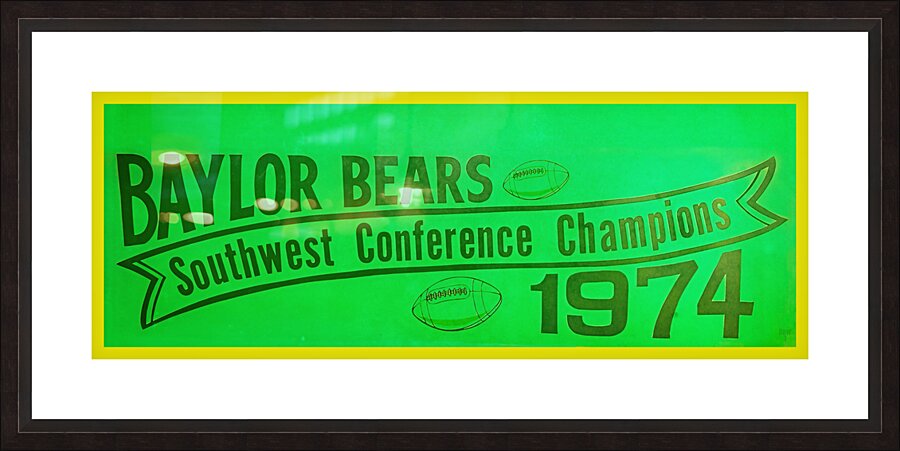 1974 Baylor Bears Southwest Conference Champions Art Picture Frame print