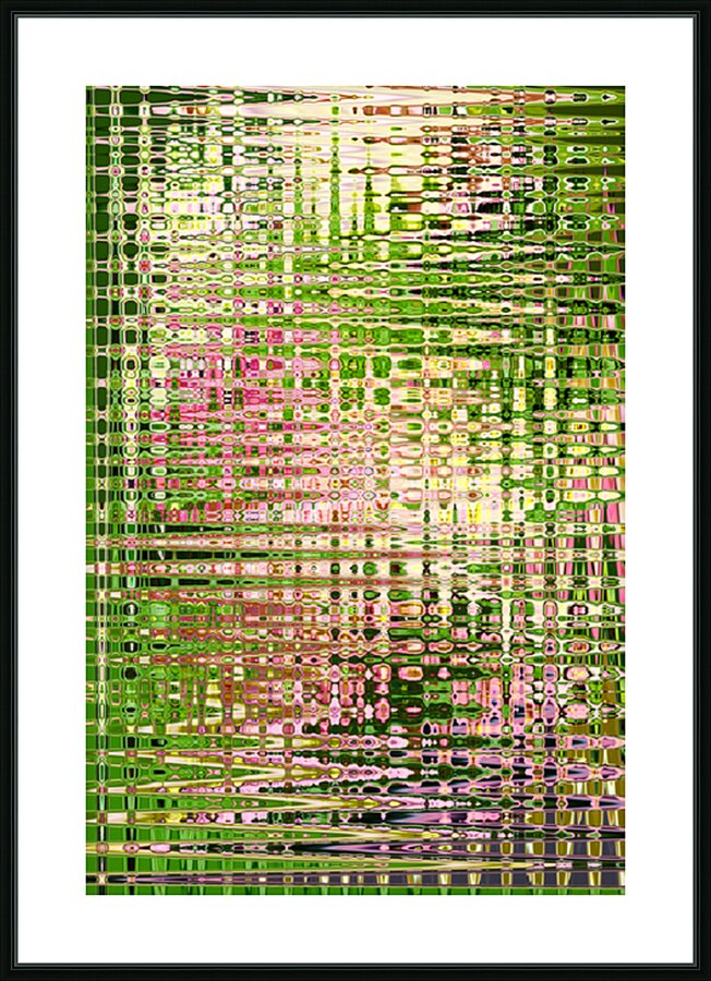A Sixties Abstract Print Picture Frame Printing
