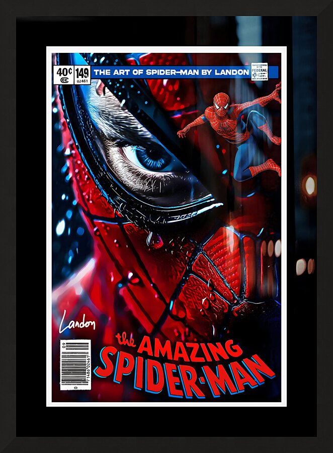 The Art of Spider Man Picture Frame print