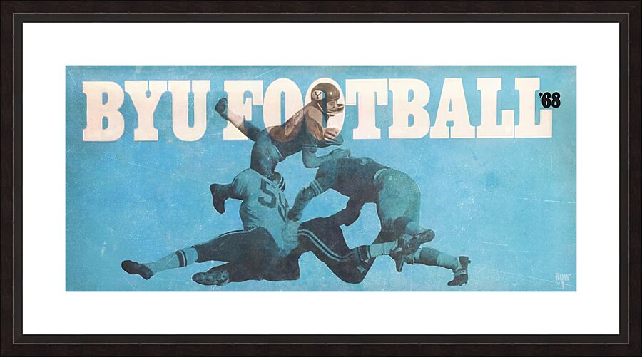 1968 BYU Football Art Picture Frame print