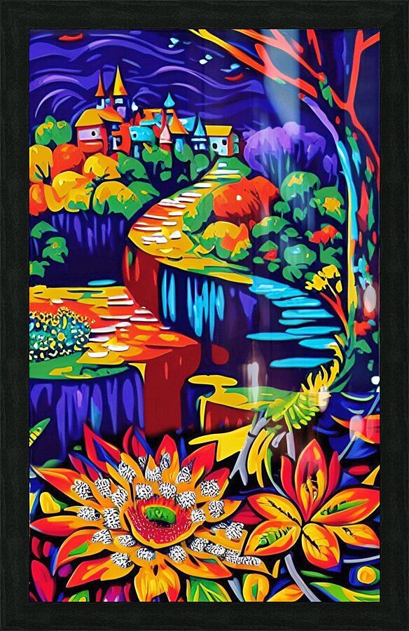 painting in expressionism style  1 in collection Picture Frame print