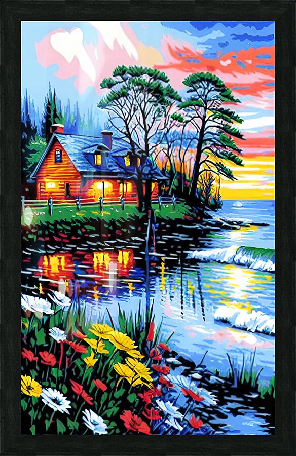 painting in expressionism style   3 in collection 2023 Picture Frame print