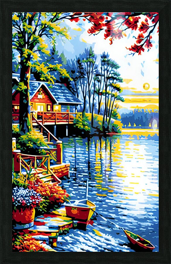 painting in expressionism style  4 in collection Picture Frame print