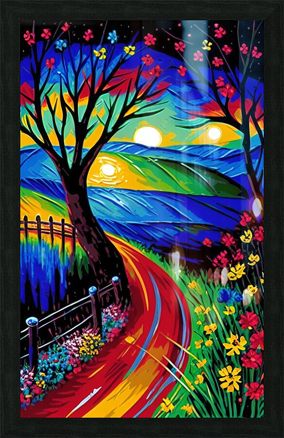 painting in expressionism style  5 in collection 2023 Picture Frame print