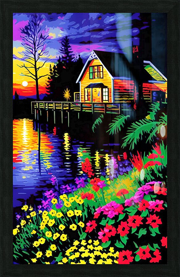 painting in expressionism style in collection  7 Picture Frame print