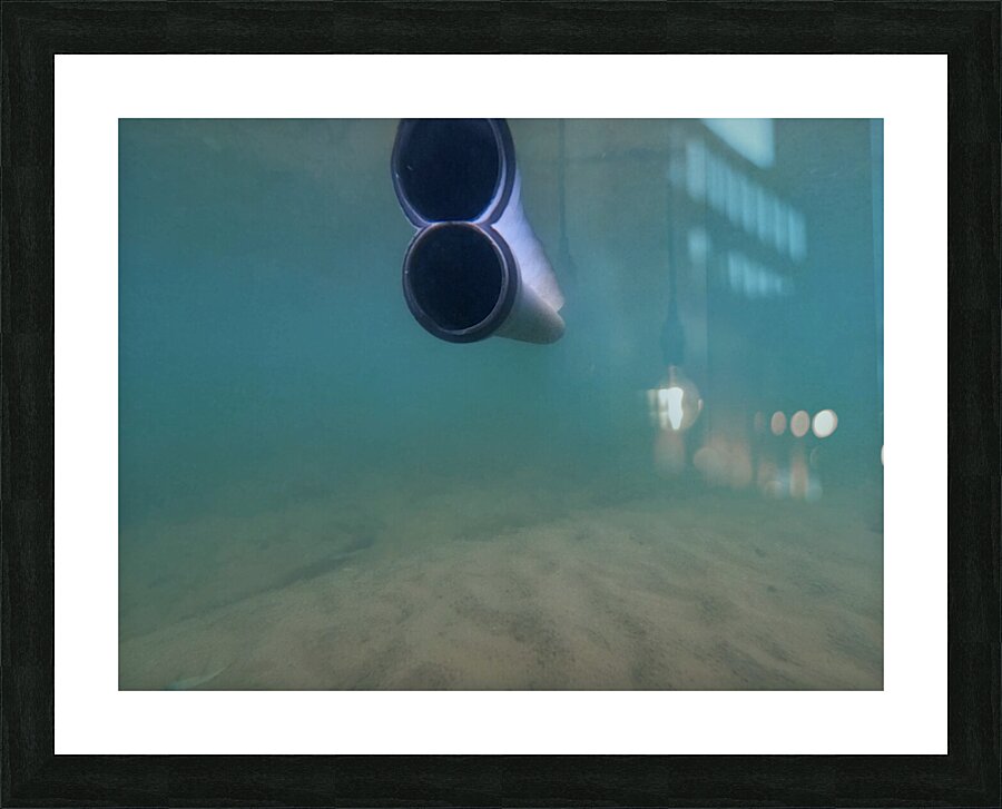 Underwater Tube Reflection Picture Frame print