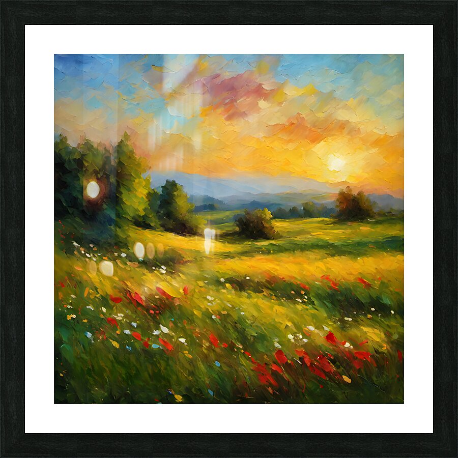 Mellow Meadow Picture Frame print