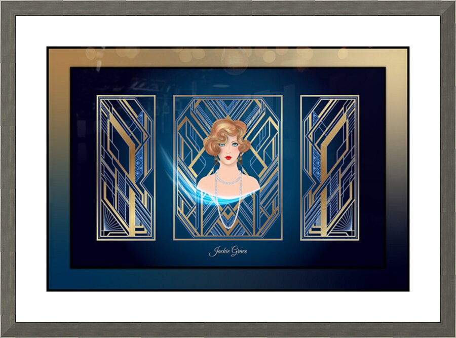 Miss Deco 1920 Picture Frame print