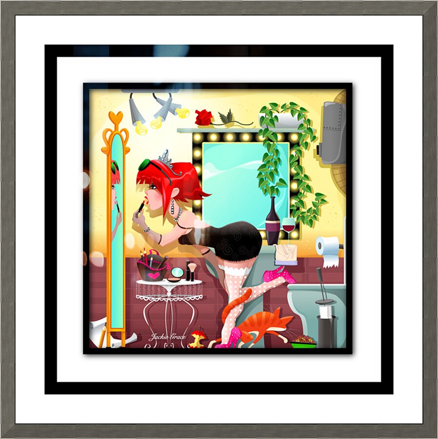 Sassy Lassies  Bathy Picture Frame print