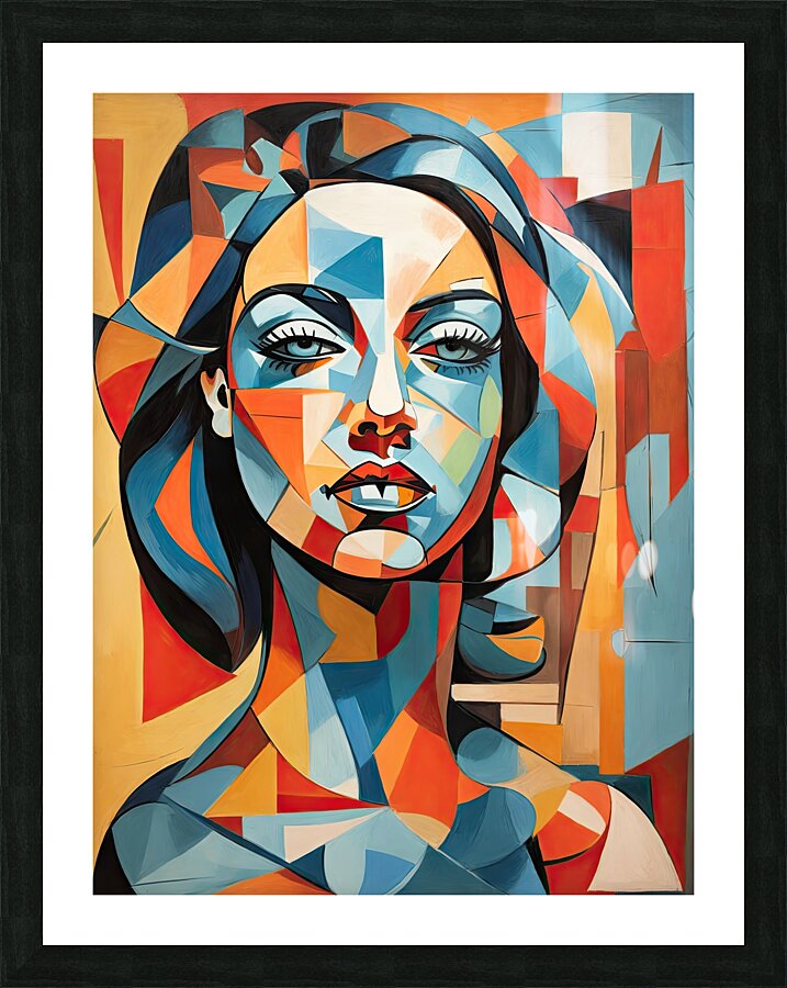 Picasso-esque Portraiture Creative art Picture Frame print