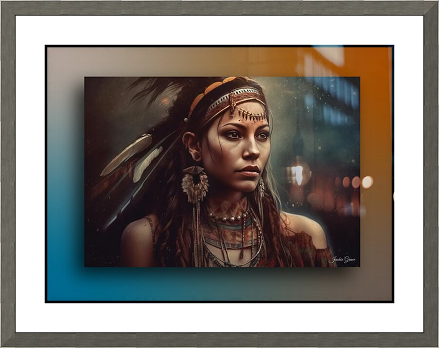 Native Princess Picture Frame print