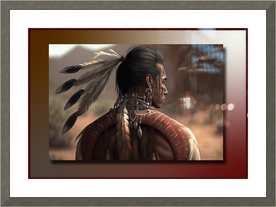 Young Chief Picture Frame print