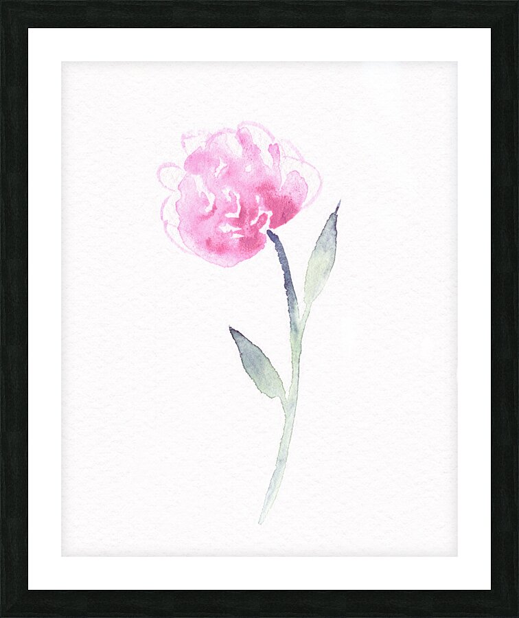 Flower Minimalism Watercolor 25 Picture Frame print