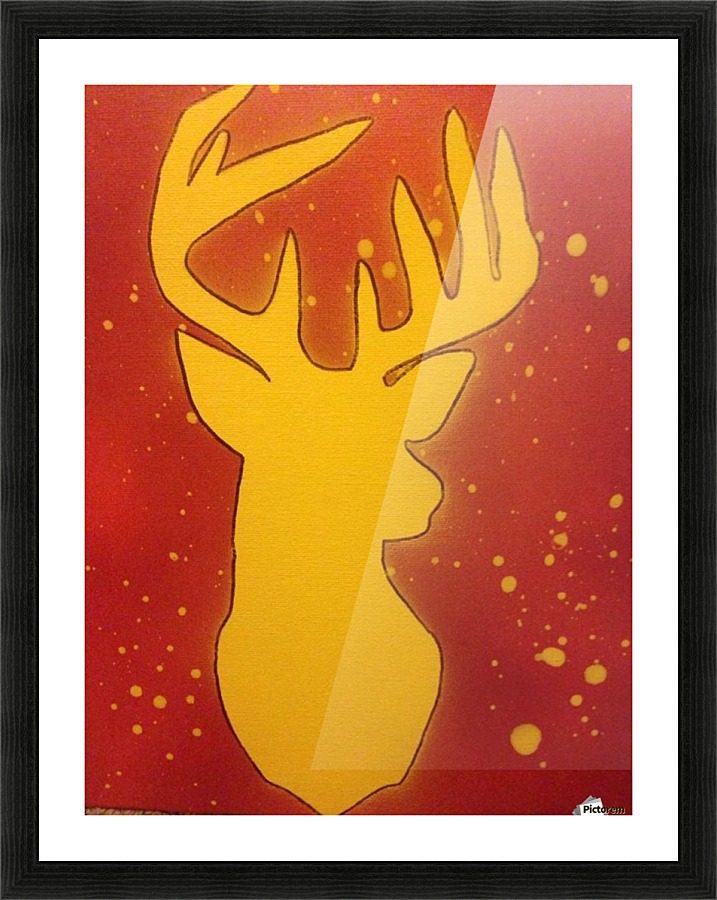 Stag Picture Frame print