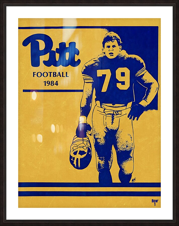 1984 Pitt Panthers Football Art Picture Frame print