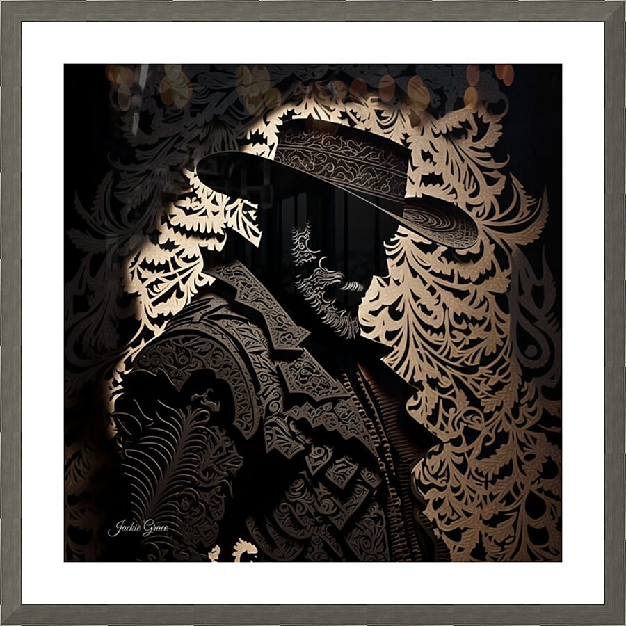 Ol Lacey Cowboy   Picture Frame print