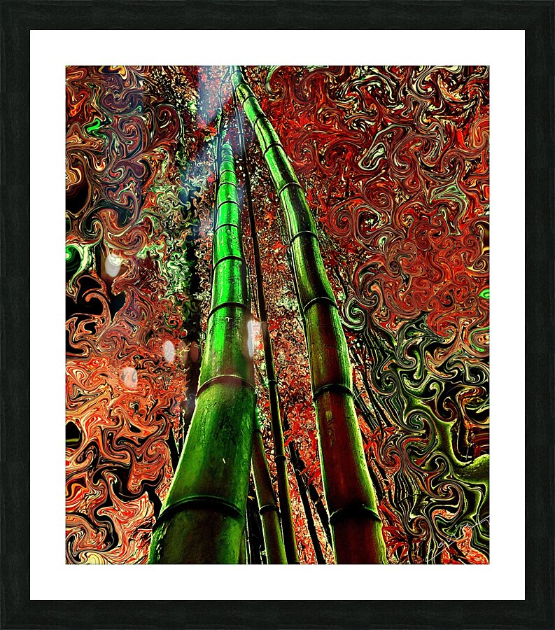 Metallic Bamboo Serenade – Fine Art Print Picture Frame Printing
