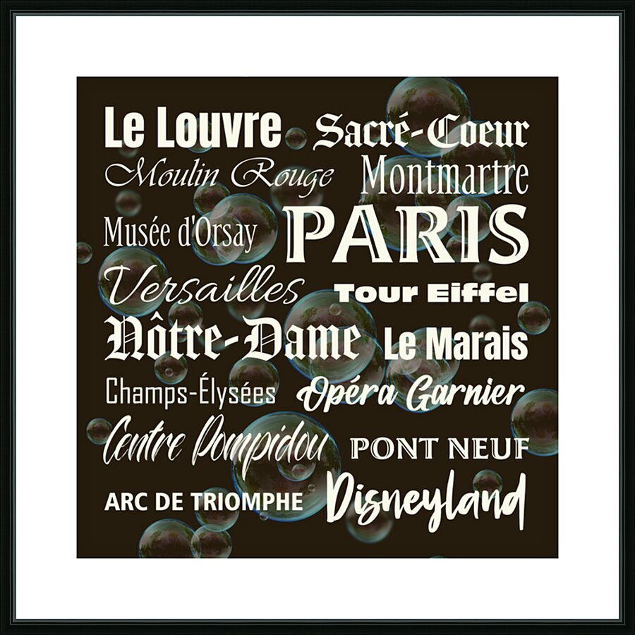 Memoirs of Paris Picture Frame print