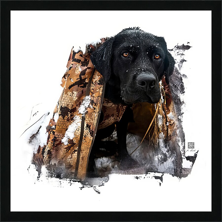 Boomer - Snow Days  Picture Frame print