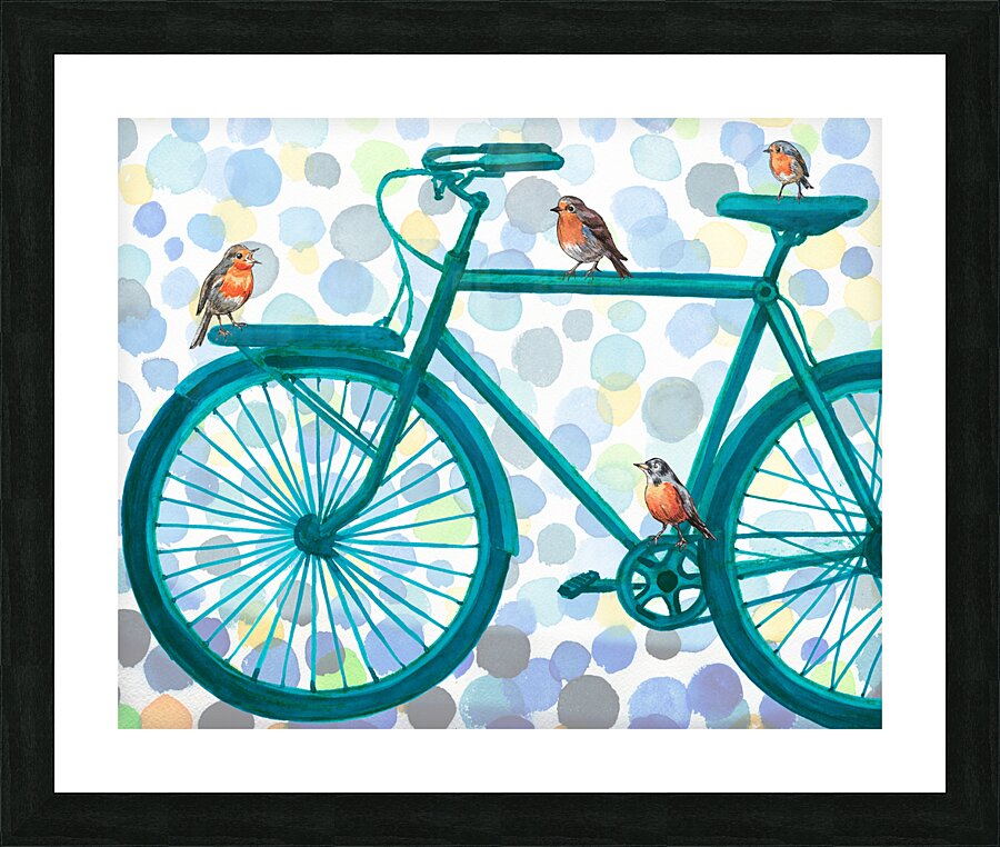 Better By Bike Painting III Artist Irina Sztukows Picture Frame print