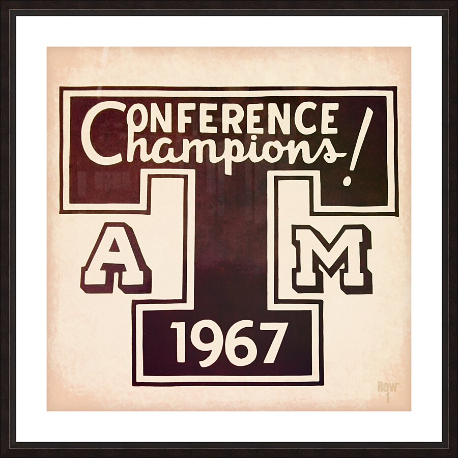 1967 Texas AM SWC Conference Champions Picture Frame print