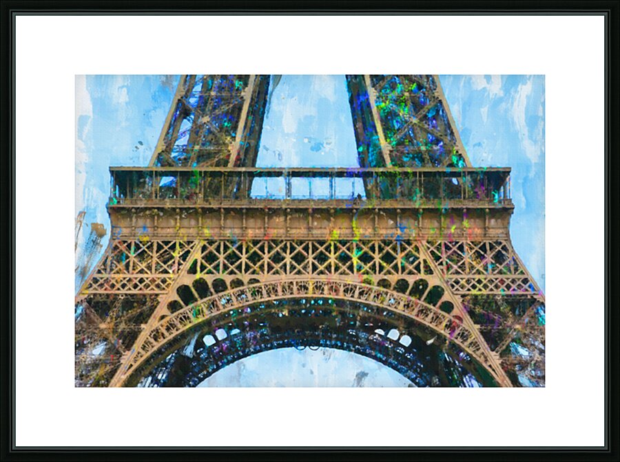 Level One of the Eiffel Tower Picture Frame print