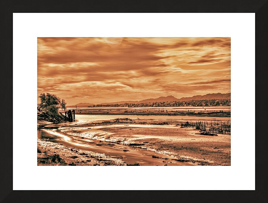 Komoks Fish Traps 1  Framed Print Print