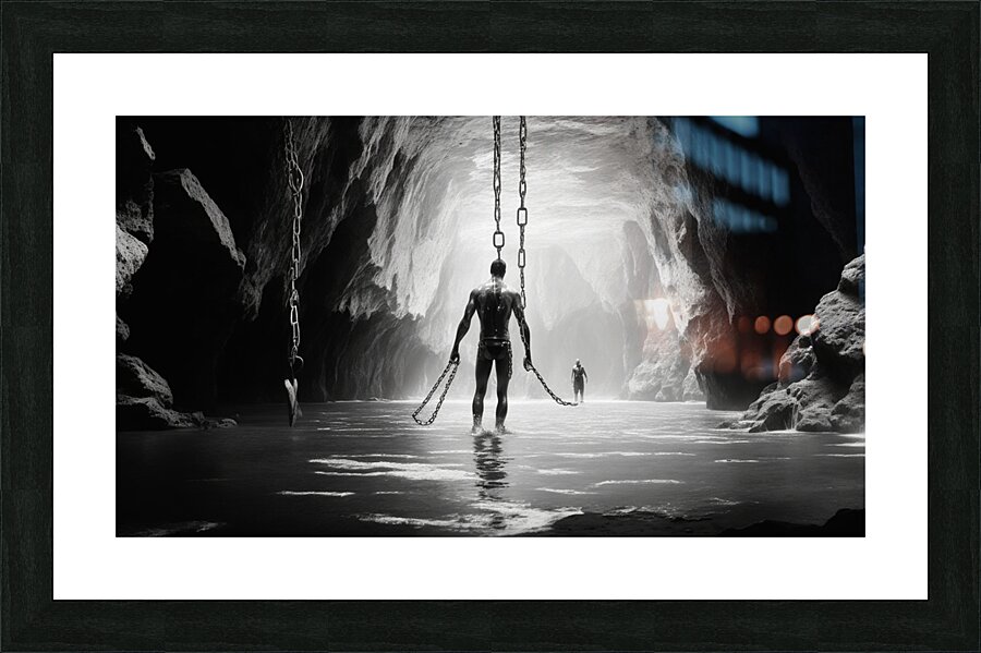  black and white destiny Picture Frame print