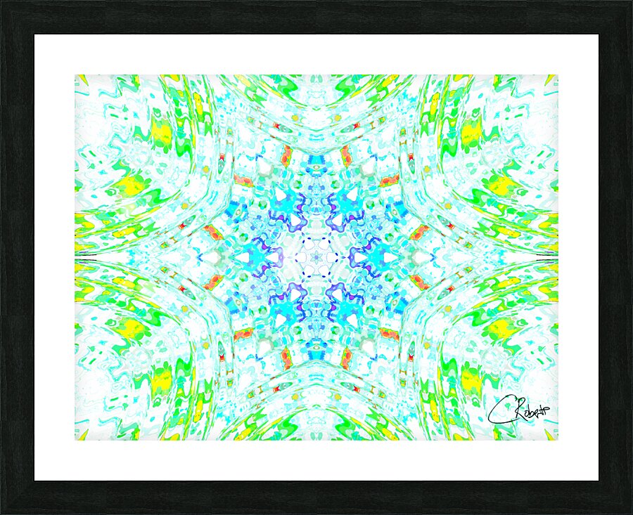 Vibrant Kaleidoscope Picture Frame print