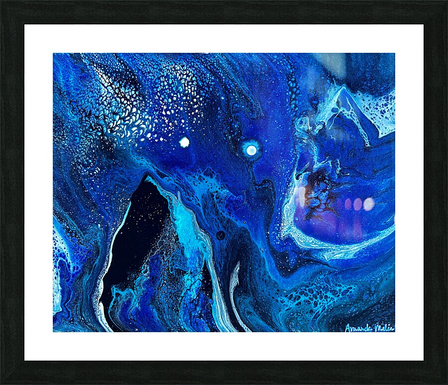Starry Ice Picture Frame print