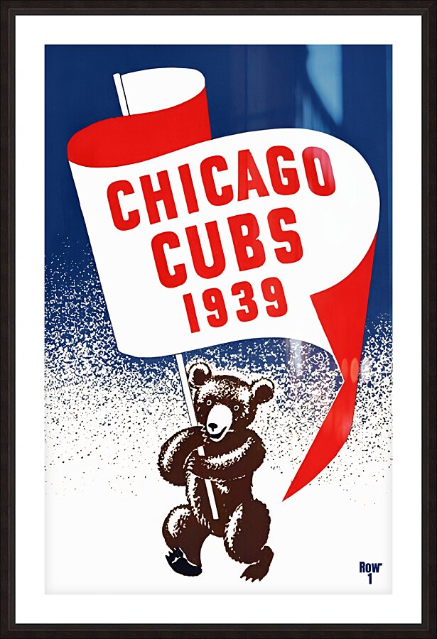 1939 Chicago Cubs Baseball Art Picture Frame print