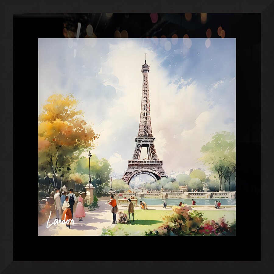 Eiffel Tower 4 Picture Frame print