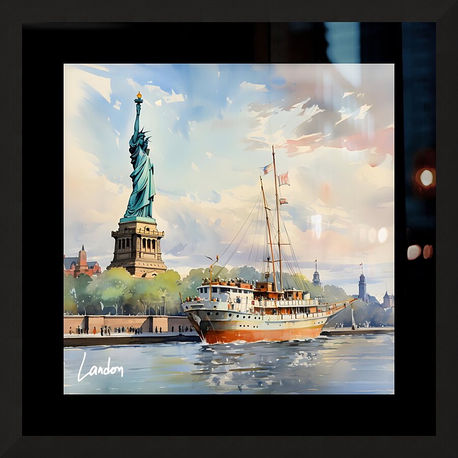 Statue of Liberty 4 Picture Frame print