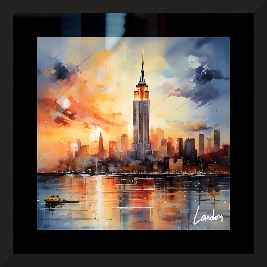 Empire State Building 4 Picture Frame print