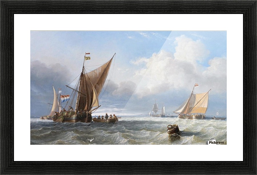 Off the Dutch Coast Picture Frame print