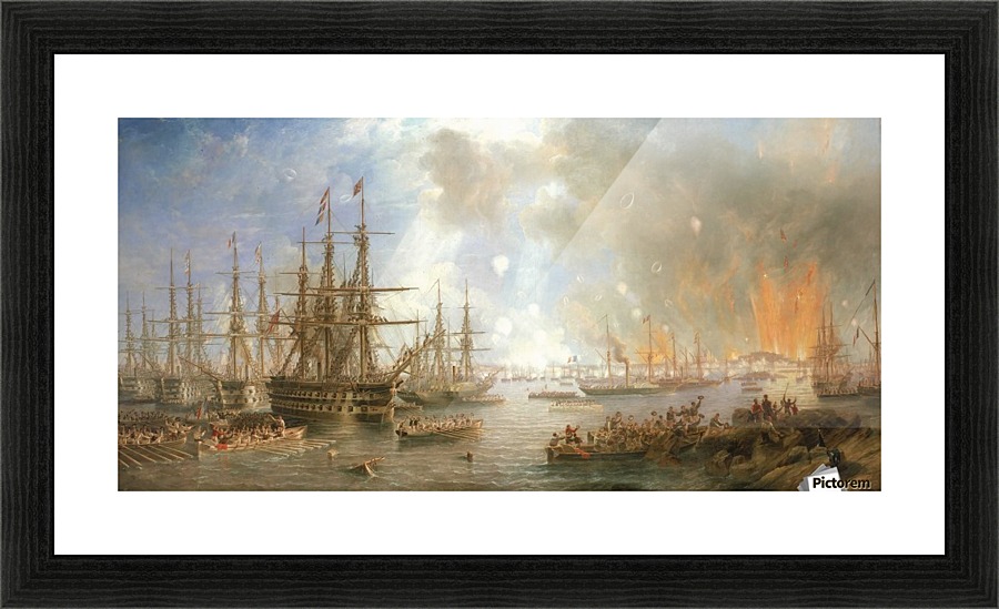 The Bombardment of Sveaborg Picture Frame print