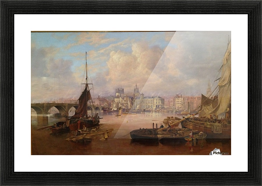 The Mayors Barge on The Tyne Picture Frame print