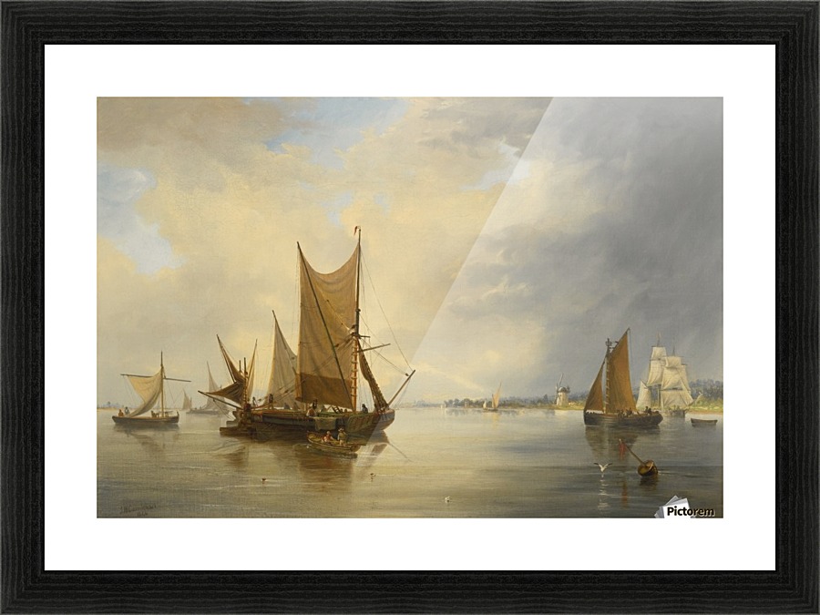 Sailing on the sea Picture Frame print