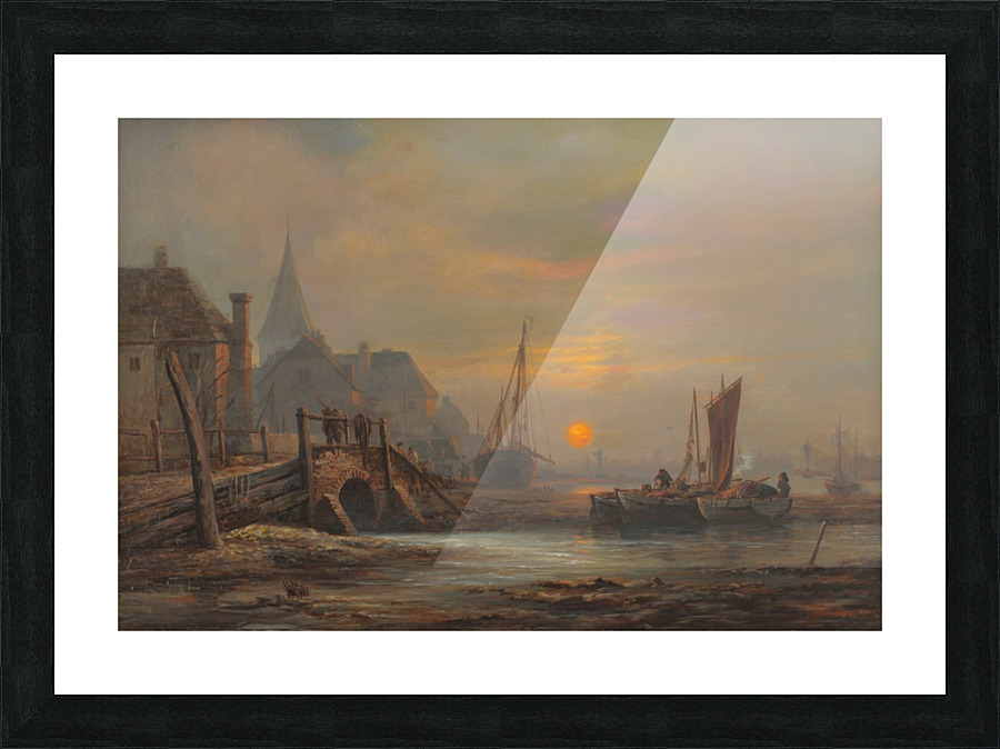 Preparation of fishing boats, Low Countries Picture Frame print