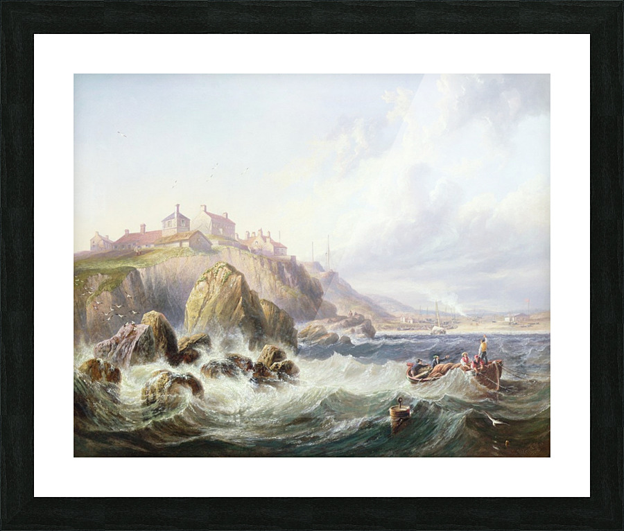 Fishing boats off Scotland Picture Frame print