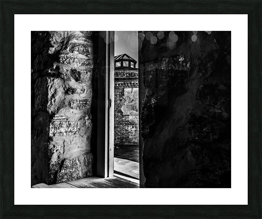  Window View at Eastern State Penitentiary Picture Frame print