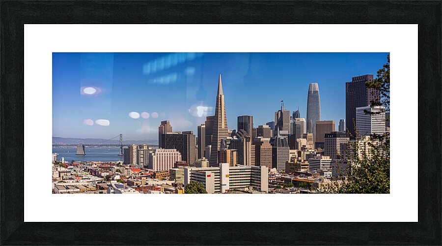 San Francisco Skyline Panorama  Framed Print Print