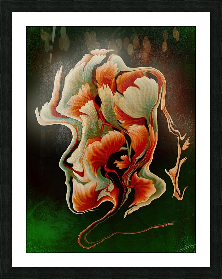 Blossoming Birth -  Floral Growth Art Print Picture Frame Printing