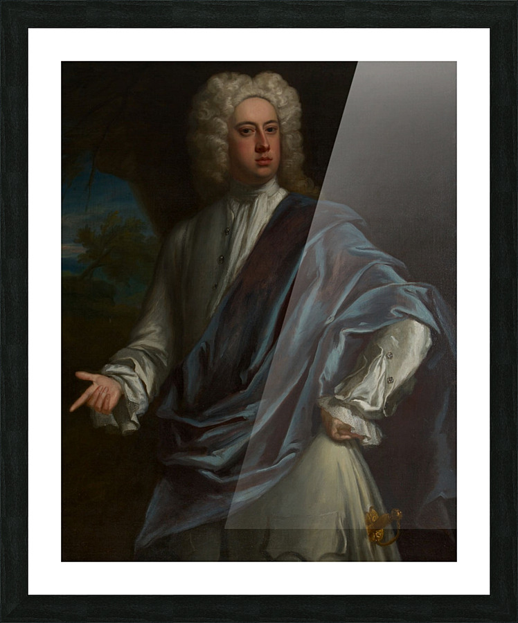 Portrait of Brownlow, 8th Earl of Exeter Picture Frame print