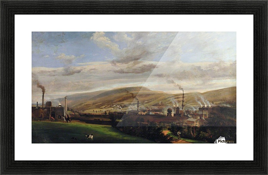 South Wales Industrial Landscape Picture Frame print