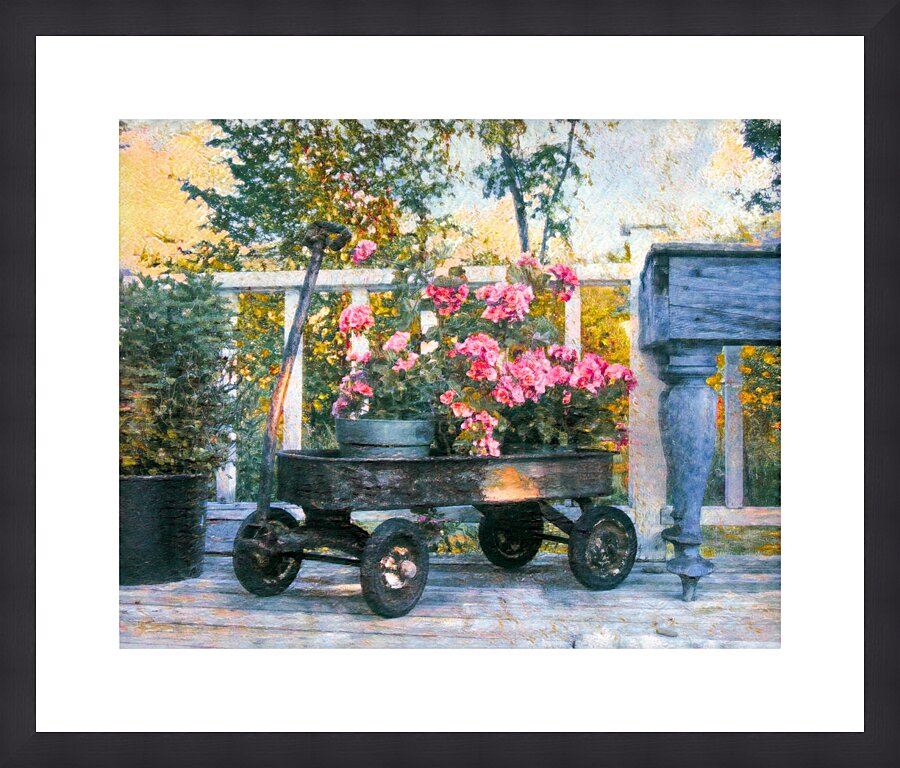 Vintage Wagon on the Deck  Framed Print Print