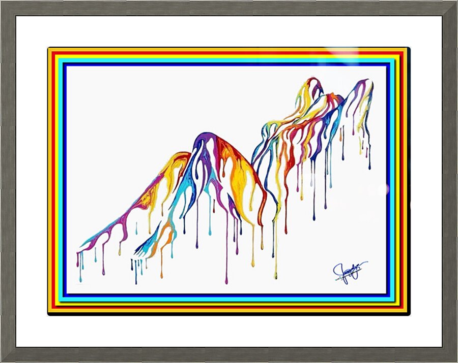 Painted Lady Picture Frame print